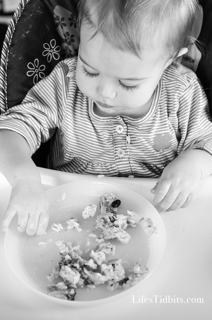 Toddle Eating Chicken & Broccoli Casserole - Family Dinner Ideas | Life's Tidbits