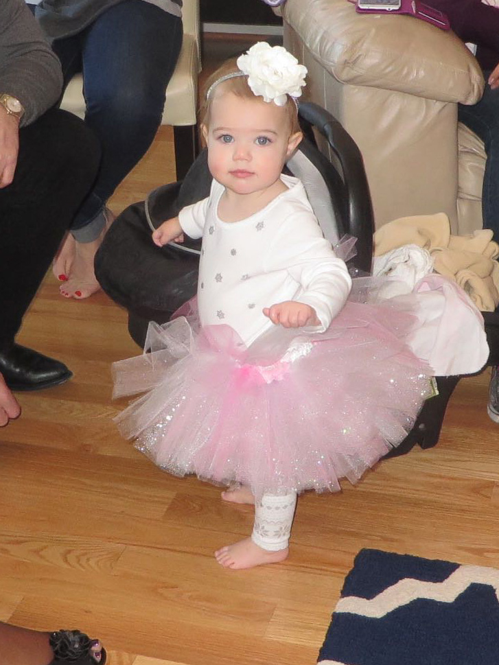 1st Birthday Winter Onederland Snow Baby Outfit - Pink/Sparkle tutu and flower headband | Life's Tidbits