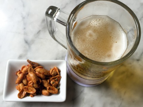 Beer and Spicy Peanuts at Jim Thompson House & Museum Restaurant | Bangkok, Thailand | Life's Tidbits