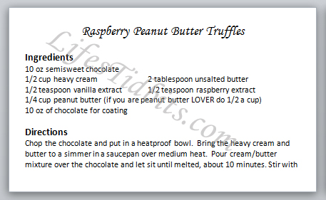 Raspberry Peanut Butter Truffles Recipe | Life's Tidbits