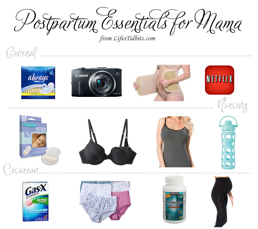 Postpartum Essentials Mama | General, Breastfeeding/Nursing/Cesarean | Life's Tidbits